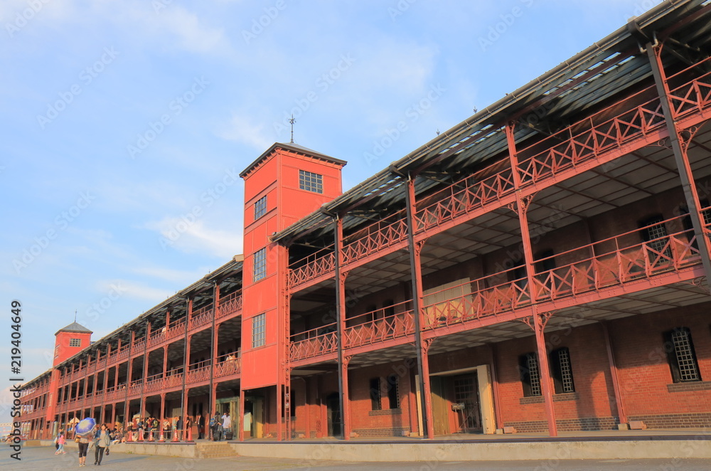 Historical Red Brick warehouse Yokohama Japan