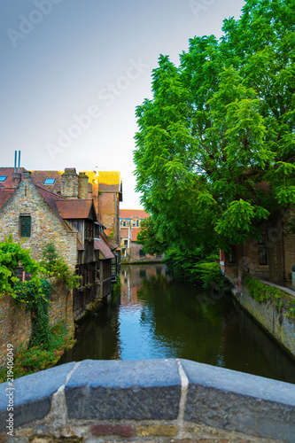 Canal in Bruges, Belgium