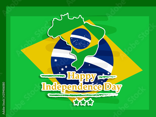 Illustration of brazil Independence Day background