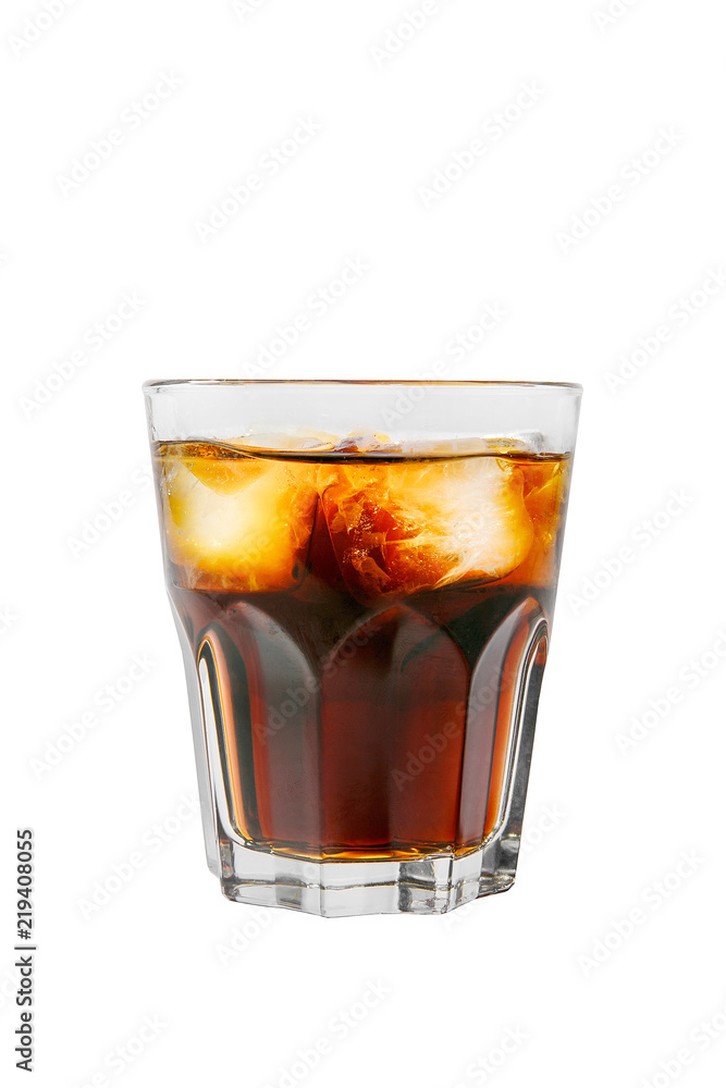 Summer cocktail on isolated white background Summer cocktail on isolated white background