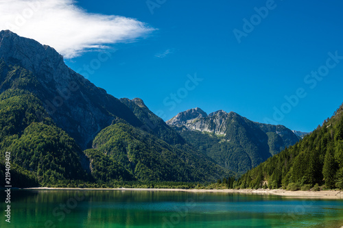 Predil Lake (Lago del Predil) and Julian Alps - Friuli Italy