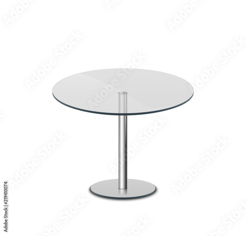Glass transparent table 