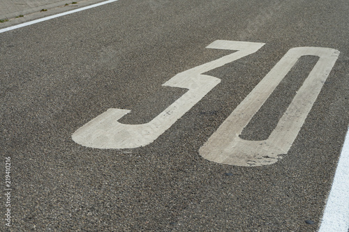 Fotografie Straße 30er-Zone