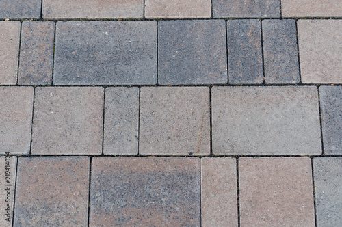 Paving stones of different sizes