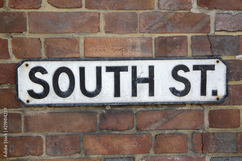 South Street Road Sign