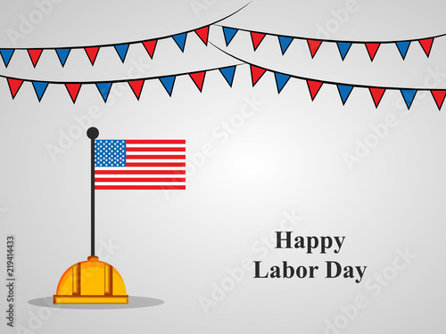 Illustration of U.S.A Labor Day background