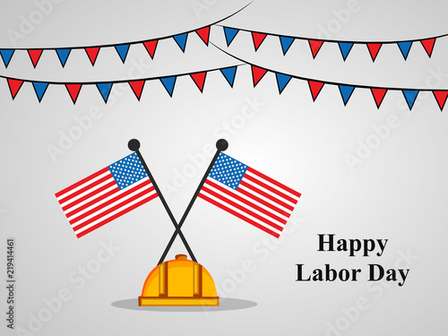 Illustration of U.S.A Labor Day background