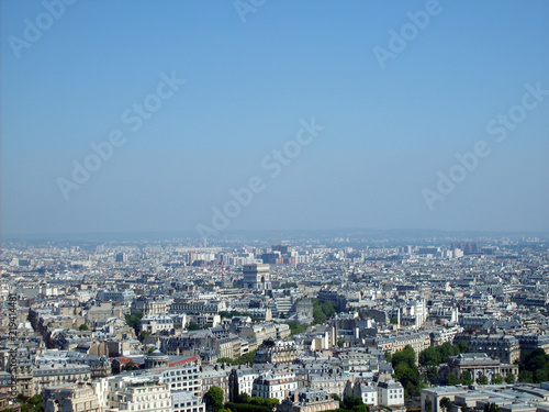 Paris from the Eiffel Tower, France