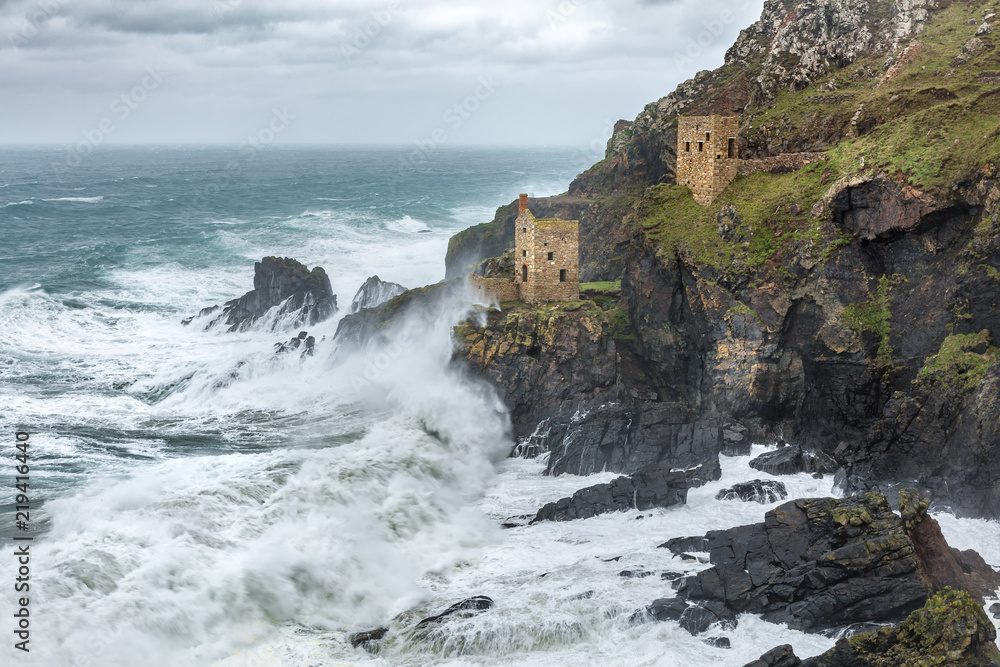 Rolling Surf, Crown Engine Houses, Botallack, Cornwall