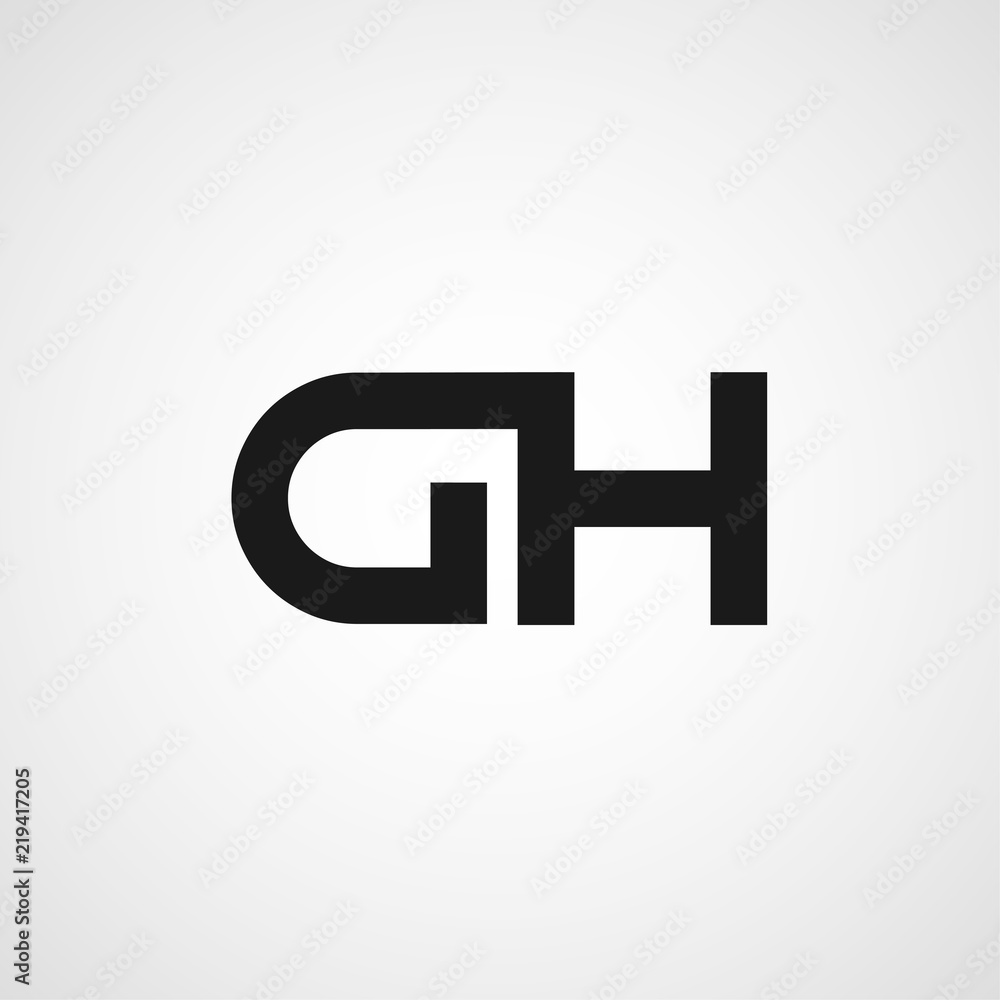 Initial Letter DH Logo Template Design Initial Letter DH Logo Template Design