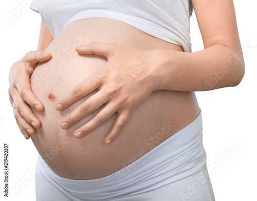 Closeup of a Pregnant Belly