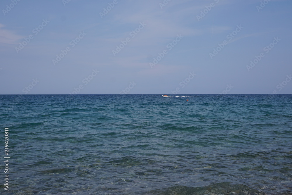 Horizon over the seawater