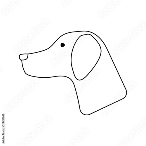 Icon of hinting dog had