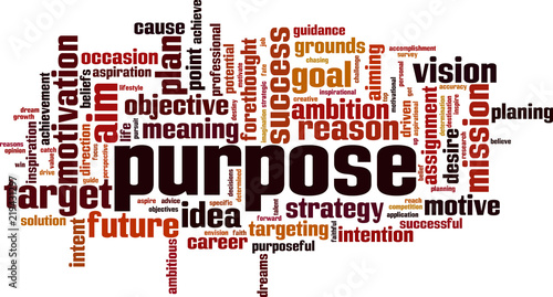 Purpose word cloud