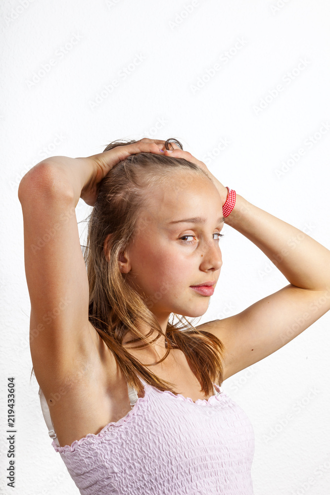 Fototapeta premium portrait of young teenage girl