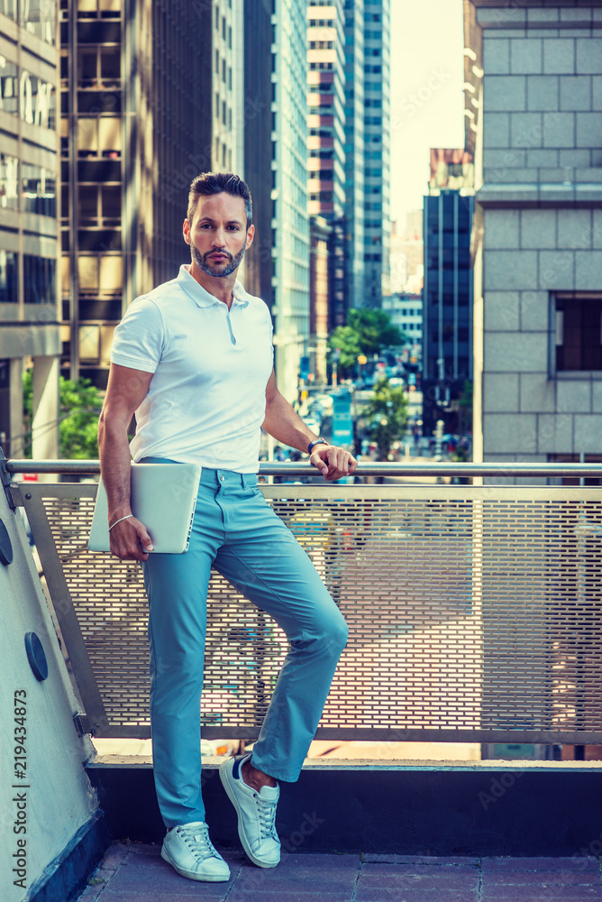 Blue pants white polo new arrivals
