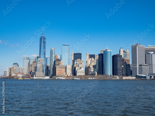 Buildings Landscape from Cruiser at Manhattan  New York City                                                          