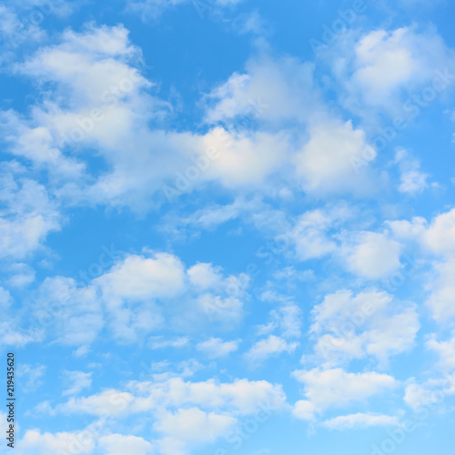 Fototapeta Naklejka Na Ścianę i Meble -  Light blue sky with white clouds