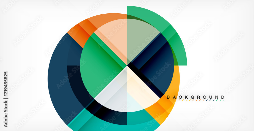 Vector circle abstract background