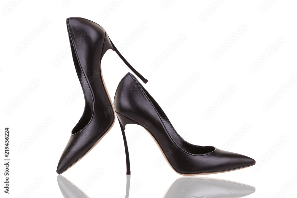 Elegant black high-heeled shoes Elegant black high-heeled shoes