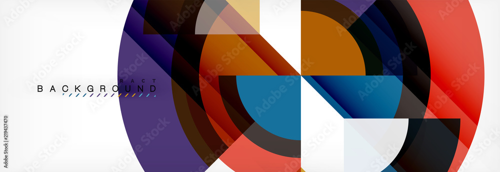Vector circular geometric abstract background Vector circular geometric abstract background