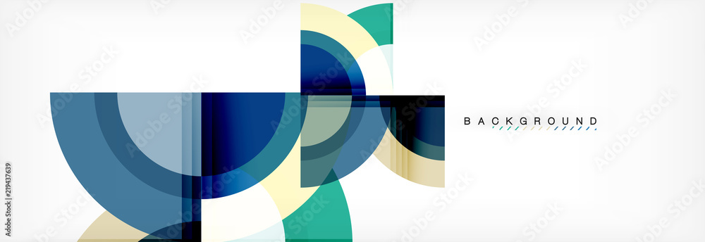 Vector circular geometric abstract background Vector circular geometric abstract background