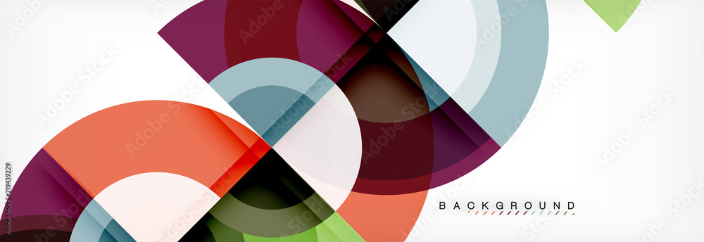 Vector circular geometric abstract background Vector circular geometric abstract background