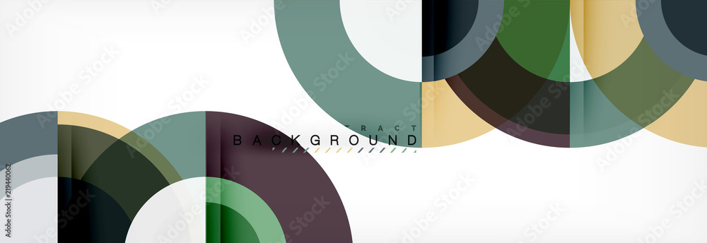 Obraz premium Vector circular abstract background