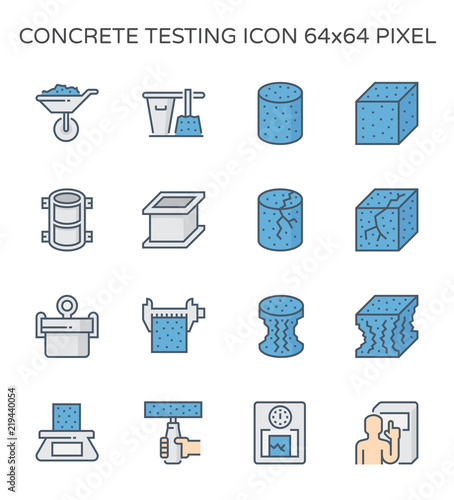concrete testing icon