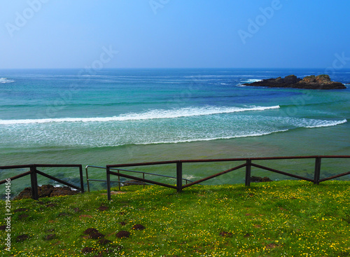 Landscape of the beach in Tapia de Casariego - Asturias  Spain