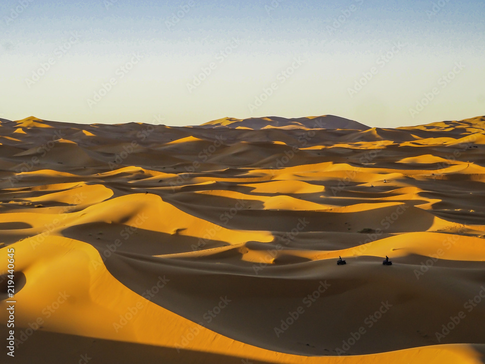 Picture perfect Sand dunes in Sahara Desert Morocco