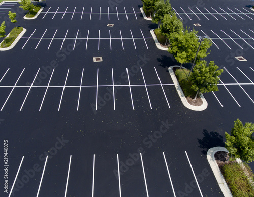 Wallpaper Mural parking lot,asphalt,island,trees,stalls,parking stalls,paint,green Torontodigital.ca