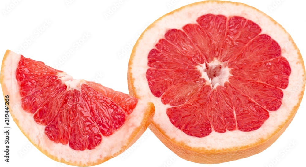 Close-up photo of citrus fruit isolated on white background Close-up photo of citrus fruit isolated on white background