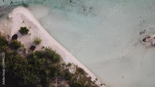 Taha and Bora Bora aerial view panorama landscape French Polynesia tahiti photo