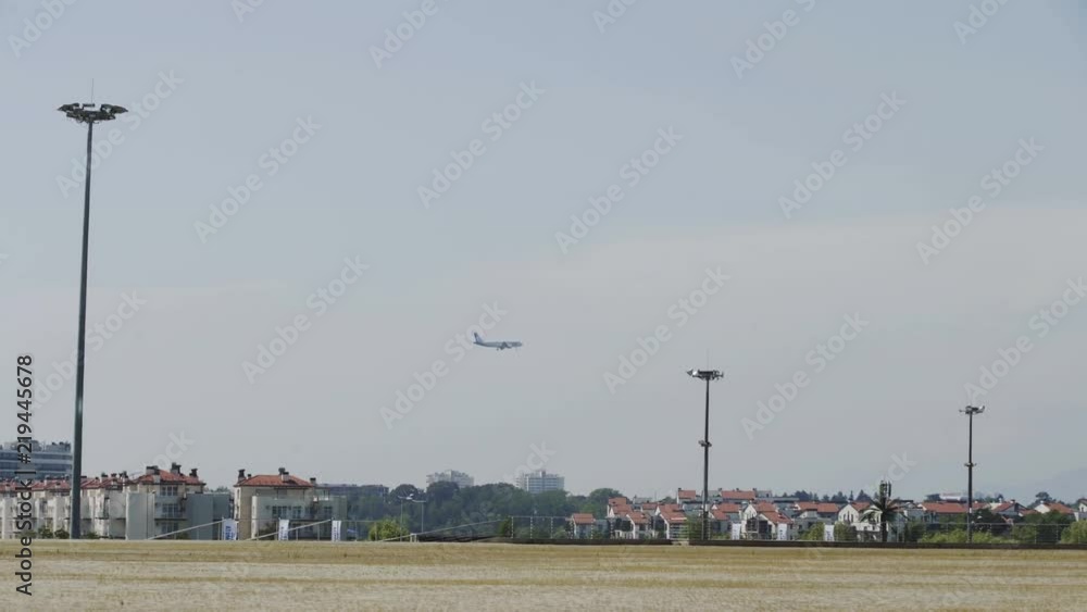 Plane is landing in Sochi Plane is landing in Sochi