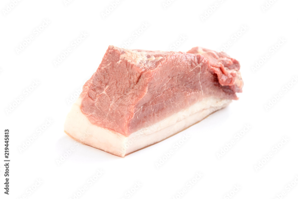 Raw pork meat (ham) isolated on white background. Raw pork meat (ham) isolated on white background.