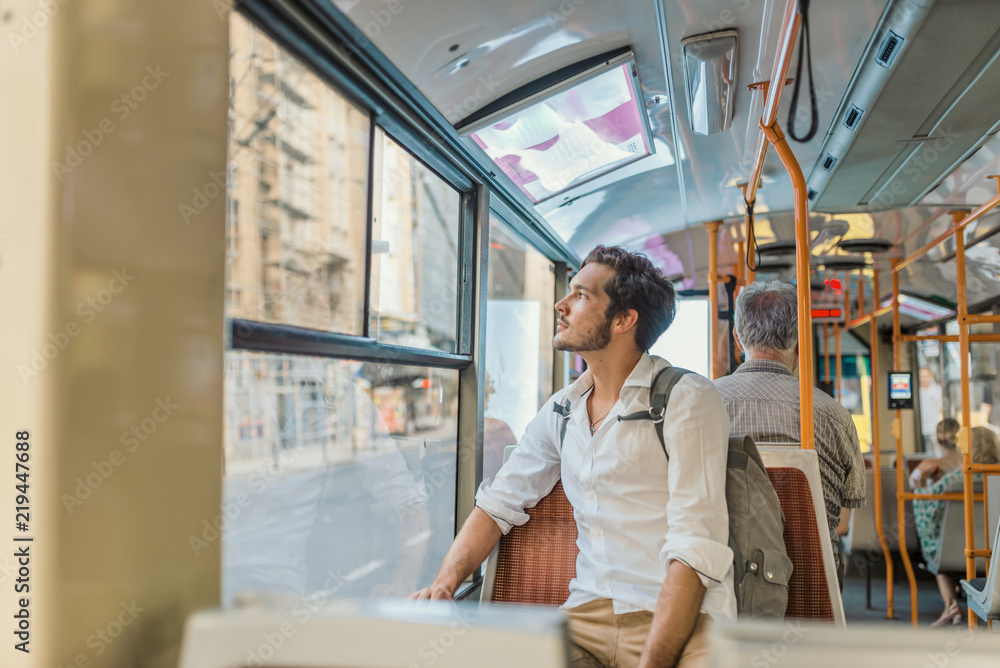 Obraz premium Urban public transportation concept