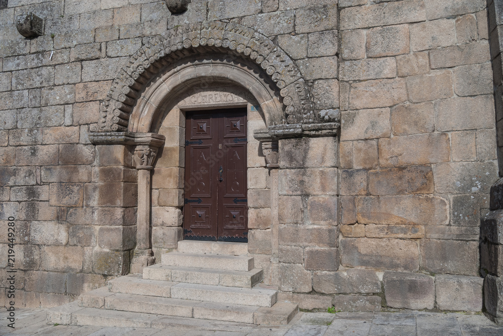 Iglesia románica  de San Benito, Allariz. Ourense, Galicia. España.
