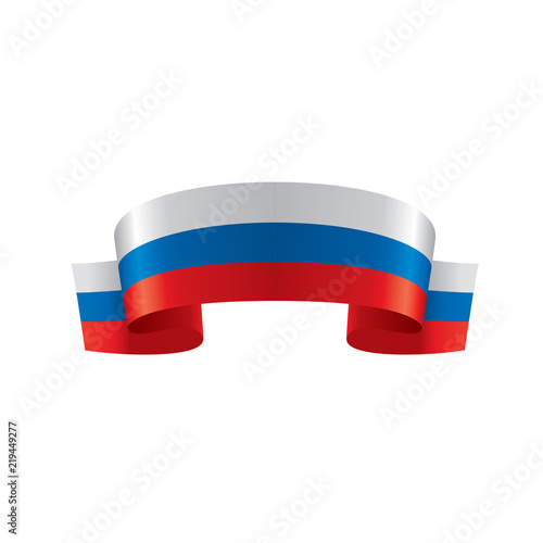 Russia flag, vector illustration