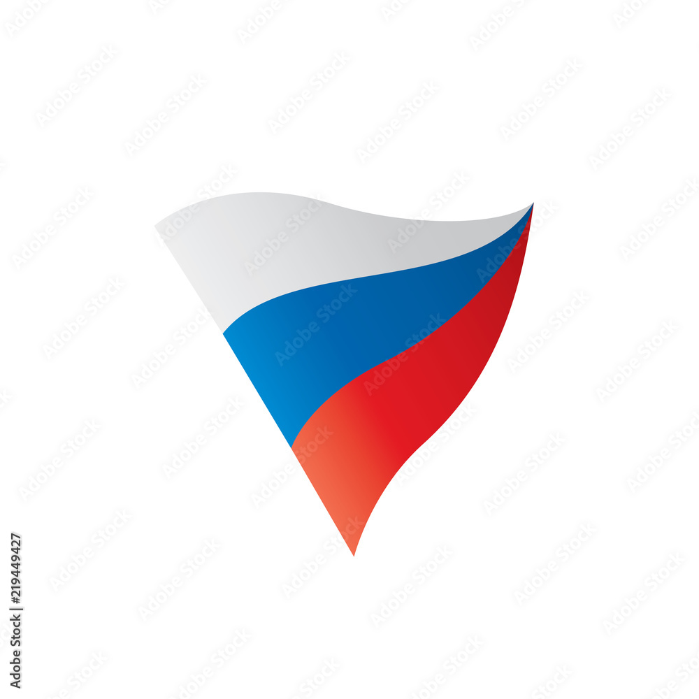 Russia flag, vector illustration Russia flag, vector illustration