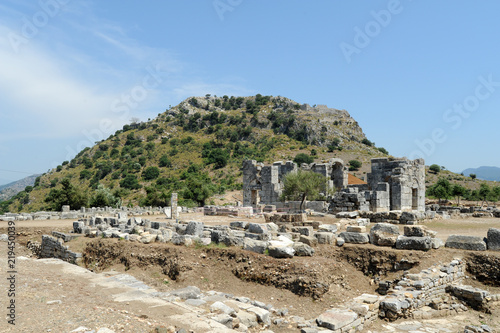 L   glise byzantine de Kaunos en Anatolie