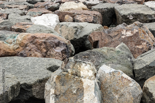 boulders in a rocky landscape. Background of stones.