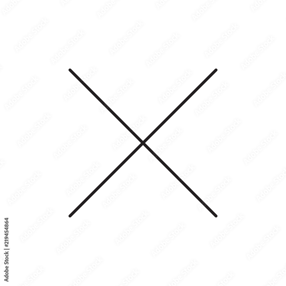 Close vector icon, delete symbol. Simple illustration, flat design for website or mobile app Close vector icon, delete symbol. Simple illustration, flat design for website or mobile app