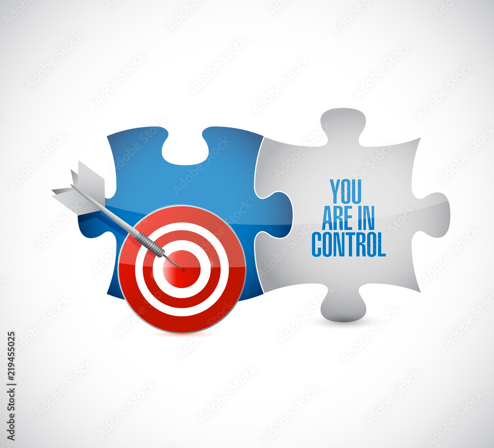you are in control target puzzle pieces message you are in control target puzzle pieces message