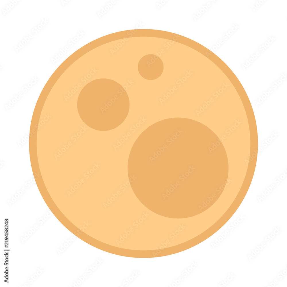 Moon Flat illustration Moon Flat illustration