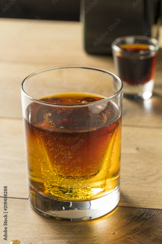 Boozy Bomb Shots with LIquor and Energy Drink Boozy Bomb Shots with LIquor and Energy Drink