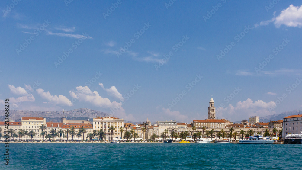Port of Split, Croatia Viewed from the Sea