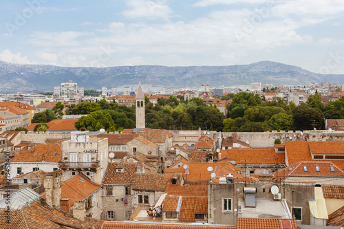 View of the Historic City Center of Split, Croatia