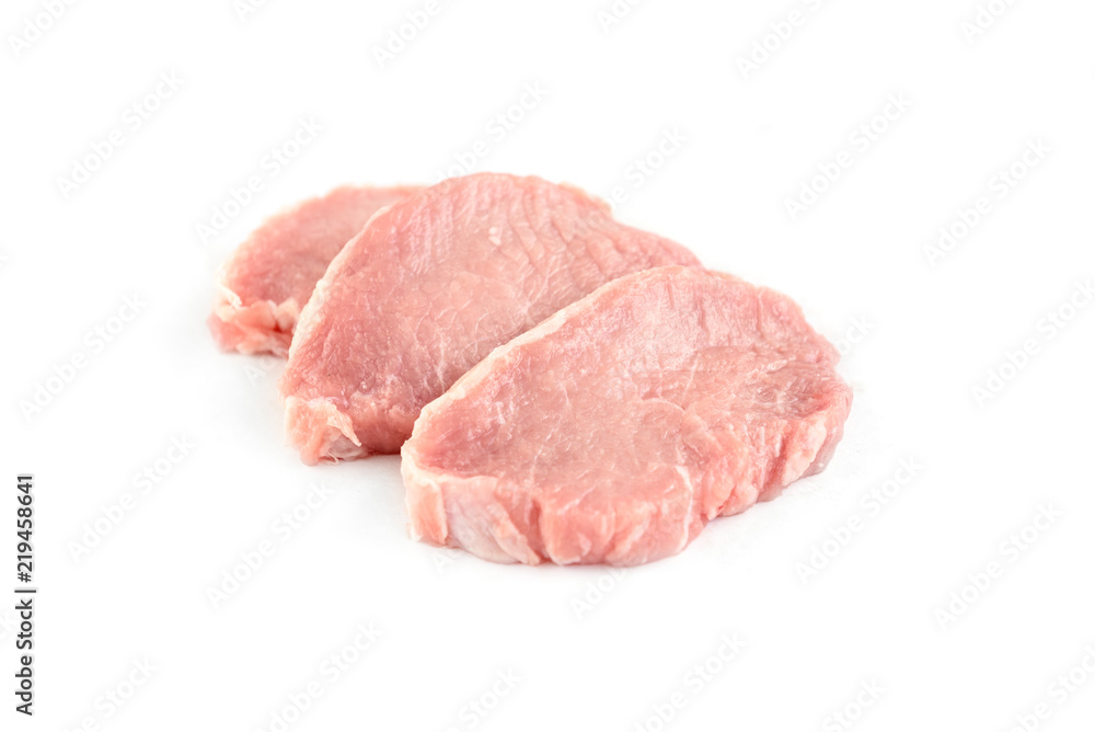 Pork fillet isolated on white background. Pork fillet isolated on white background.
