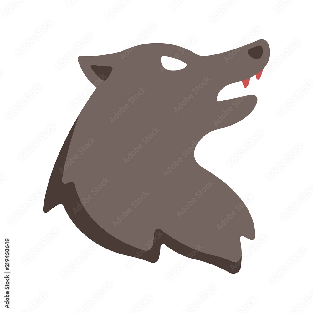 Obraz premium Werewolf Flat illustration